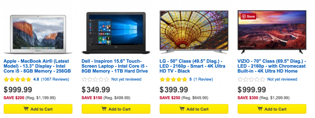 Hurry! 16 Best Buy Black Friday Deals Available Now! Save $400 On Microsoft Surface Pro, $200 On MacBook Air, $300 On Vizio 70″ TV & More!