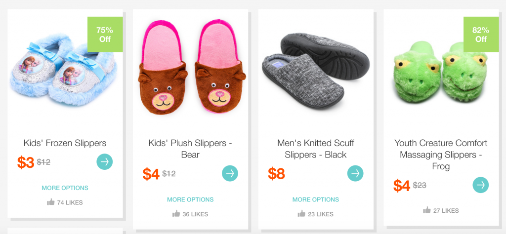 Slippers For The Whole Family As Low As $3.00 On Hollar!