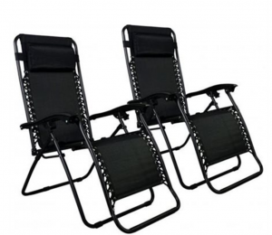 Set of 2 Zero Gravity Indoor/ Outdoor Patio Chairs Just $44.99!