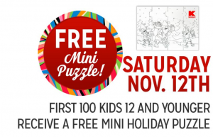 FREE Mini Puzzle For Kids 12 & Under At Kmart Today Only!