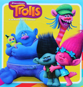 16-Month 2017 Dreamworks’ Trolls Wall Calendar Just $9.99!