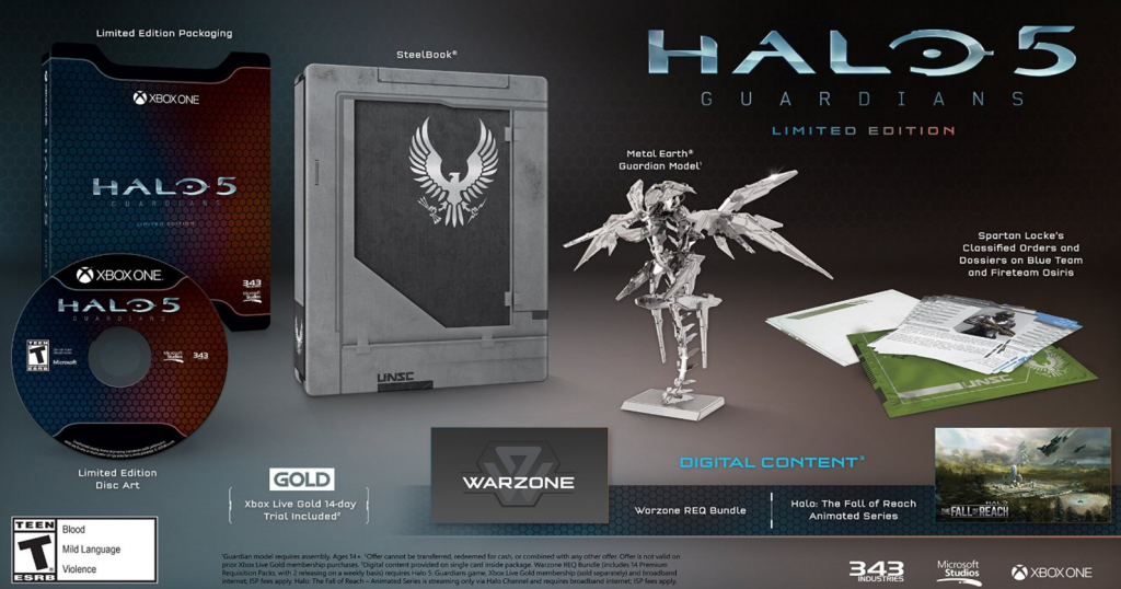 WOW! Halo 5: Guardians – Limited Edition For Xbox One Just $23.91! (Regularly $99.99)