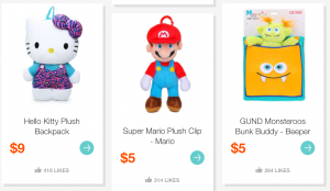 New Plush Toys As Low As $2.00 On Hollar! Inside Out, Shopkins, Mario Brothers, Hello Kitty & More!