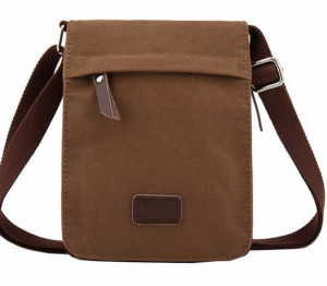 Berchirly Small Vintage Canvas+Leather Messenger Cross Body Bag Just $12.79!