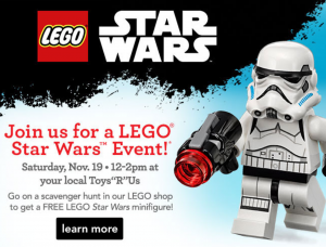 LEGO Star Wars Event at Toys R Us November 19th!