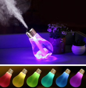Portable 7 Colors Change LED Night Light Bulb Design Humidifier Just $6.00 Shipped!