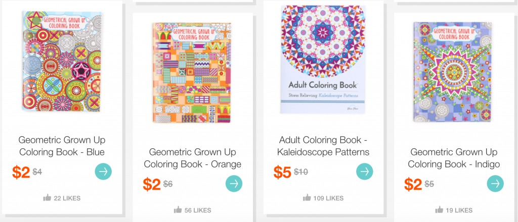 HURRY! New Adult Coloring Books As Low As $2.00 On Hollar!