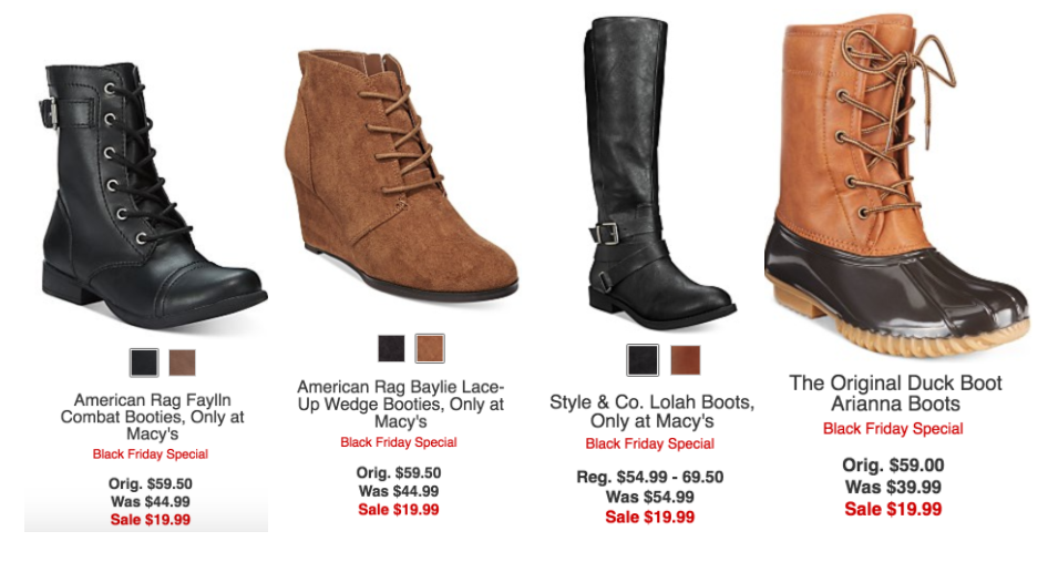 HOT! Womens Boots & Booties As Low As $19.99 At Macy’s!