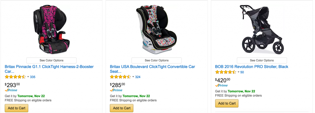 Britax & Bob Car Seat & Stroller Sale On Amazon!