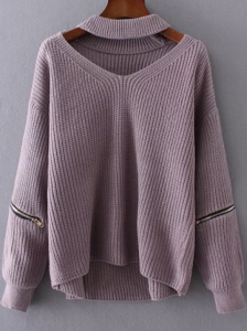 Chunky Choker Sweater Just $11.23 Shipped At Rosegal!