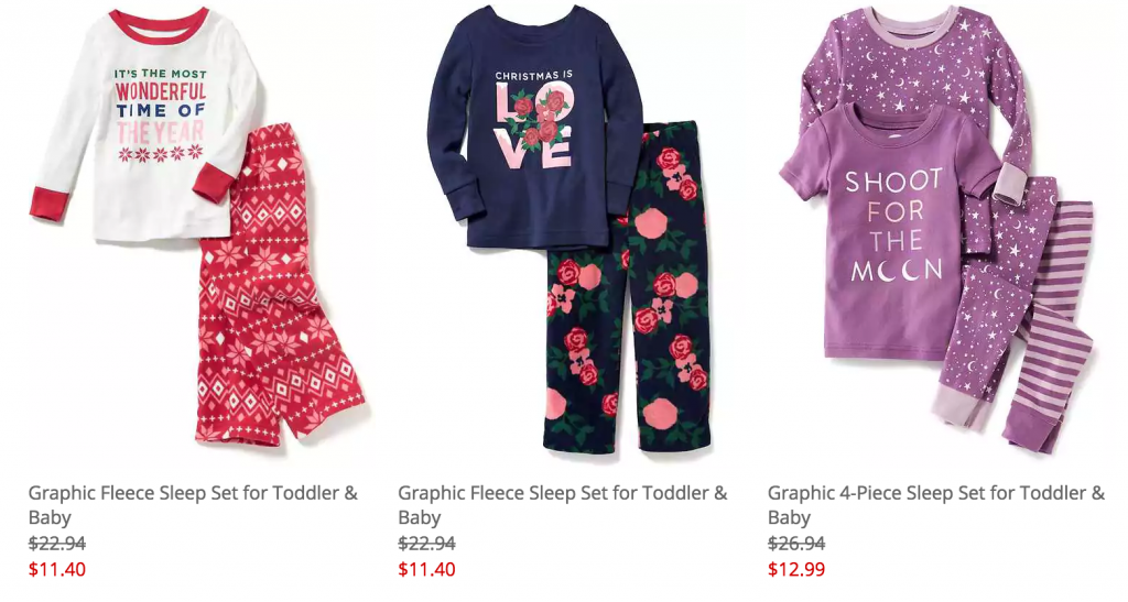 50% Off Sleepwear For The Whole Family At Old Navy Today Only!