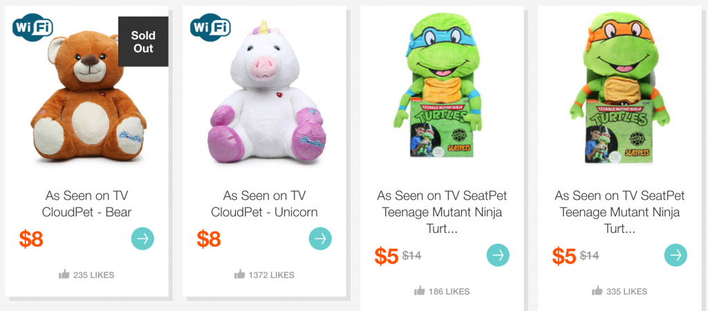 HURRY! As Seen As On TV Could Pets, Pop Out Pets & More As Low As $5.00!