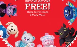 Build-A-Bear Black Friday Is LIVE! Select Furry Friends Buy One Get One FREE & $8.00 Bears!