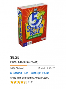 RUN! 5 Second Rule On Lightening Deal For Just $8.25!