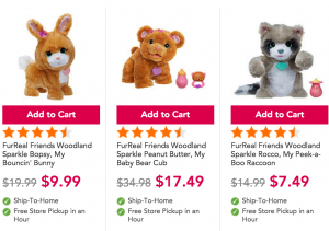 FurReal Friends Woodland Sparkle Racoon Just $7.49 Or Bunny Just $9.99 At Toys R Us!