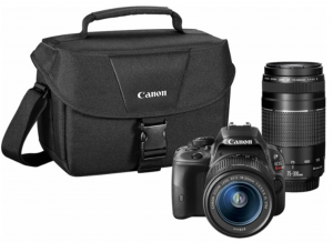 Canon – EOS Rebel SL1 DSLR Camera with 18-55mm STM and 75-300mm III Lenses $499.99!