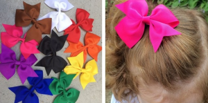 Set of 10 Adorable Hair Bows Just $6.99! Think Stocking Stuffer!