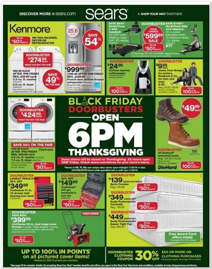 Sears Black Friday 2016 Ad