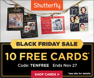 Shutterfly: FREE 10 Cards This Weekend Only! (Holiday/Birthday/Thank You/More)