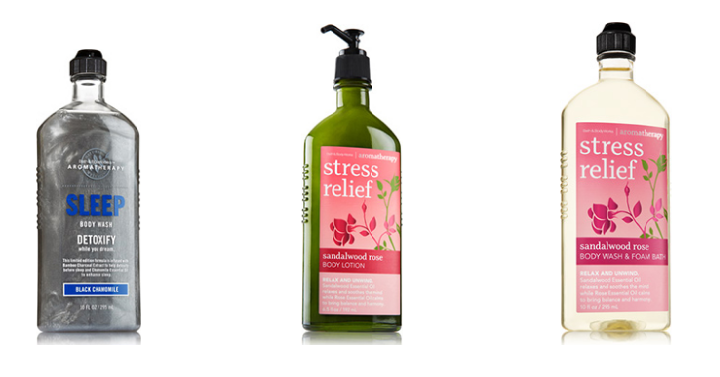Wahoo! Bath and Body Works: Aromatherapy Body Wash & Lotion Only $6 Each! (Reg. $13.50) Plus, FREE Shipping at $25 or more!