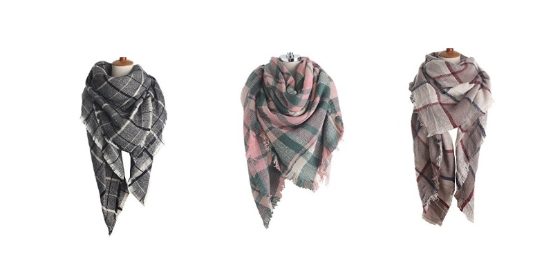Large Plaid Blanket Scarves Only $7.00 Shipped!