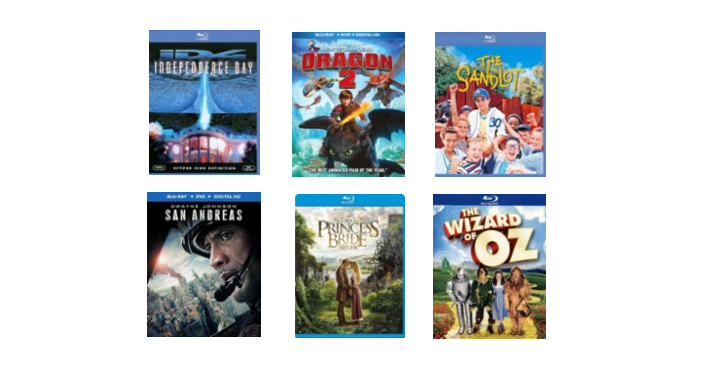 Hurry! Best Buy: Blu-ray Movies Only $3.99 Shipped! (Reg. $19.99) Includes: The Wizard of Oz, The Sandlot, Independence Day and More!