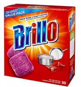 Brillo Steel Wool Soap Pads Jumbo, Red, 30 Count – Only $3.77!