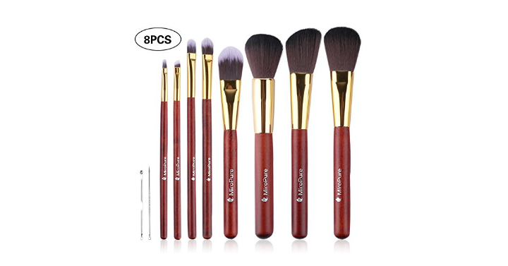 Hurry! MiroPure Professional Makeup Brush 8 piece Set for only $4.00! (Reg. $10.99)