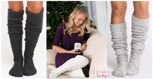 Thigh High Cable Knit Socks – Only $10.99!