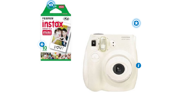 Fujifilm Instax Mini 7S Instant Camera (includes Fujifilm Mini Film 10pk) Only $49! (Reg. $69.99)