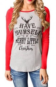 Amazon: OURS Women Long Sleeve Christmas Reindeer Only $9.66!