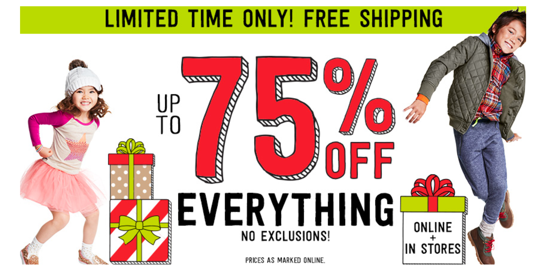 Crazy 8 Black Friday is LIVE! Up To 75% Off Everything & FREE Shipping! $8.88 Jeans, $5.00 Microfleece, $5.00 Tee’s and More!