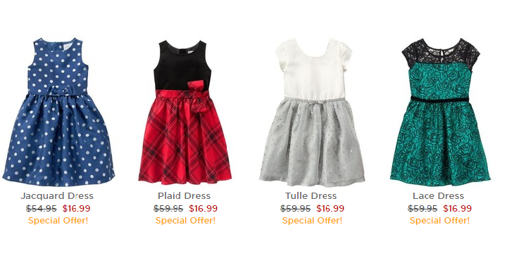 HOT! Gymboree: FREE Shipping + $16.99 and Under Sale! Super Cute Girls Christmas Dresses Only $16.99 Shipped! (Reg. $59.95)