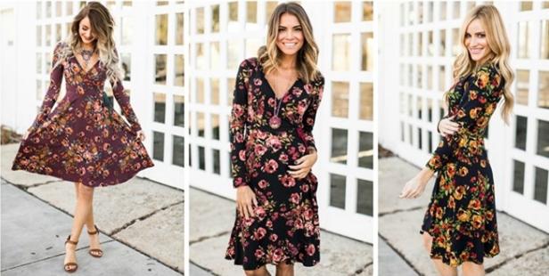 Holiday Fall Floral Dress – Only $29.99!