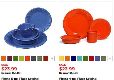 The Kohl’s Black Friday Sale! Fiesta 5-pc. or 4-pc. Place Setting – Just $20.39!