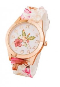 Amazon: Casual Floral Silicone Watch Only $3.96 Shipped!