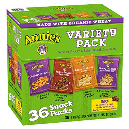 Annie’s Cheddar Bunnies/Bunny Grahams Variety Pack Snack Packs Only $8.39 Shipped!