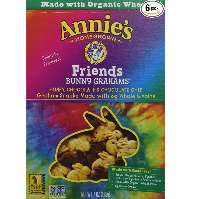 Annie’s Bunny Grahams Friends Whole Grain Graham Snacks (7oz) Pack of 6 Only $14.01!