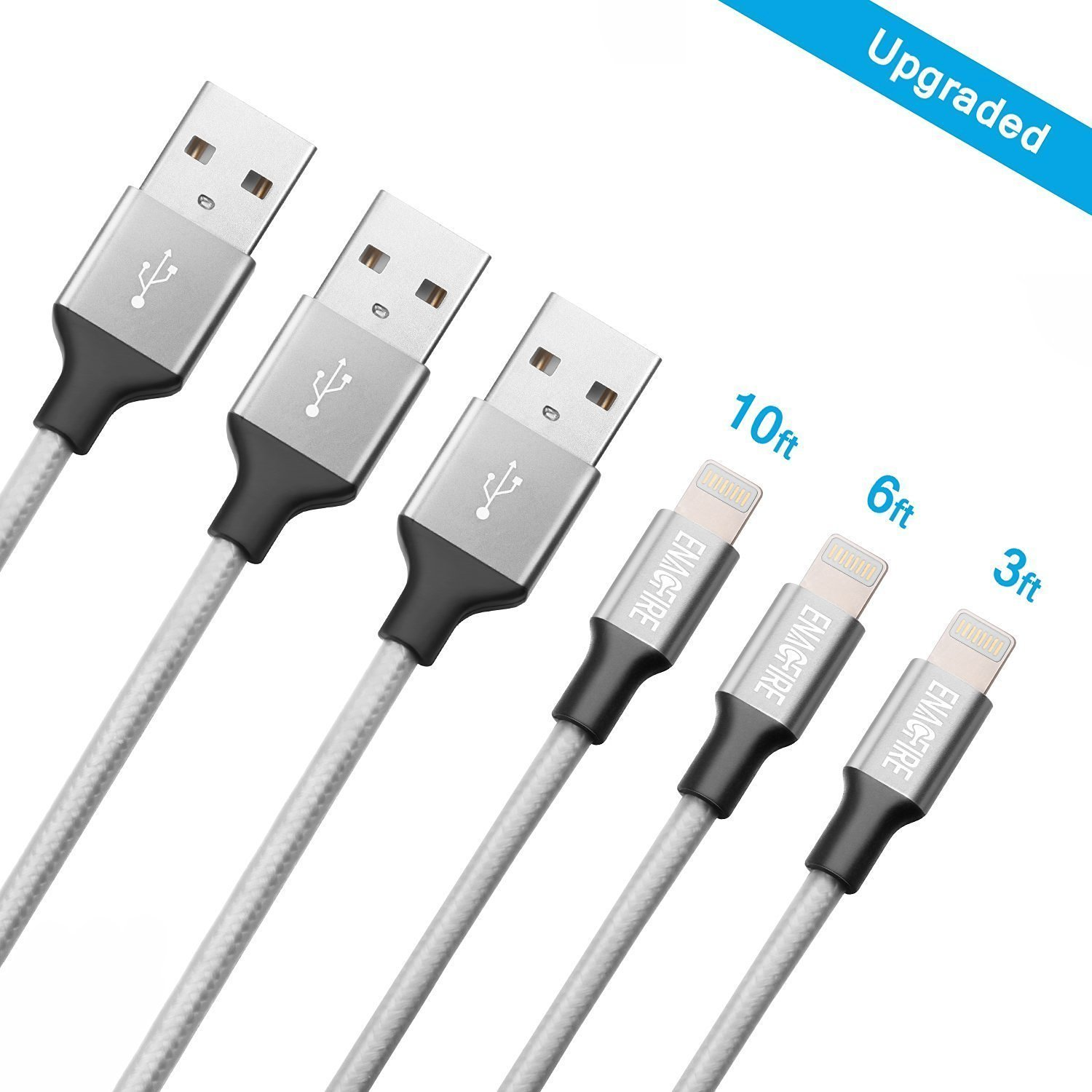 EnacFire Lightning Cables 3 Pack Only $9.99 on Amazon! (Compatible with Apple Devices!)