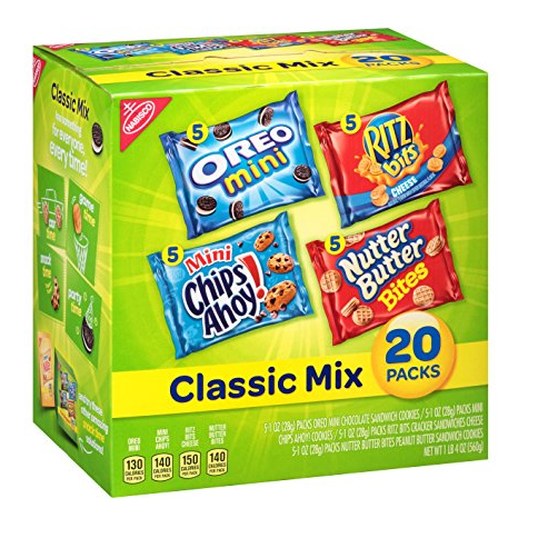 Nabisco Classic Cookie and Cracker Mix (20-Count Box) Only $6.81 Shipped! (That’s $.14 per Bag!)
