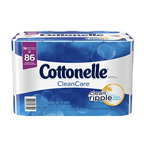 Cottonelle CleanCare Family Roll Toilet Paper Just $16.49 Shipped – That’s $.19 Per Regular Roll!