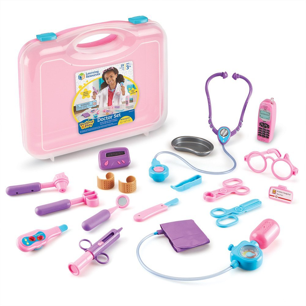 Learning Resources Pretend & Play Assorted Pink Doctor Playset $20.99!