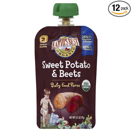 Earth’s Best Organic Stage 2, Sweet Potato & Beets Pack of 12 Only $6.79 Shipped!