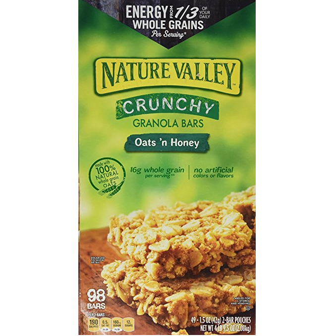 Amazon: Nature’s Valley Crunchy Granola Bars (Oats/Honey) 98 Count Just $14.89!