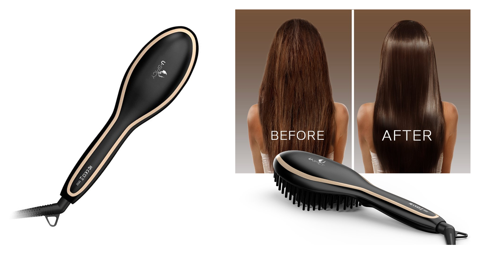 USpicy Hair Straightener Brush Only $24.99! (Highly Rated & Amazon’s #1 Seller!)