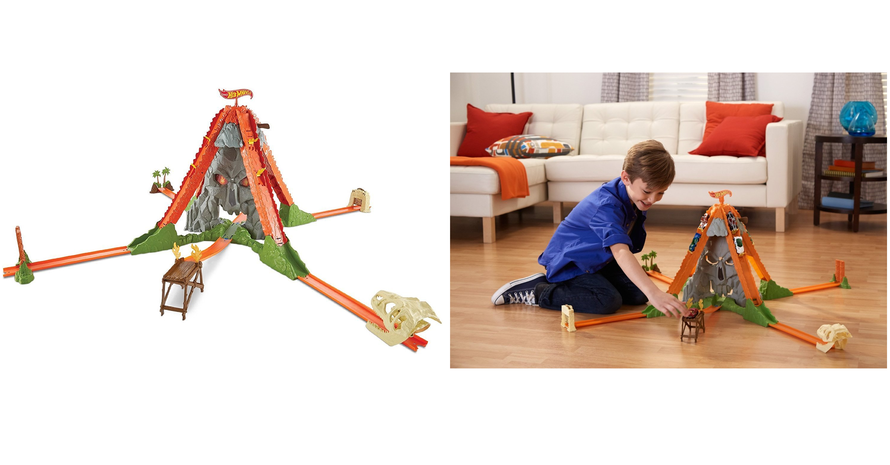 Hot Wheels Track Builder Volcano Escape Trackset Only $19.04 on Amazon!