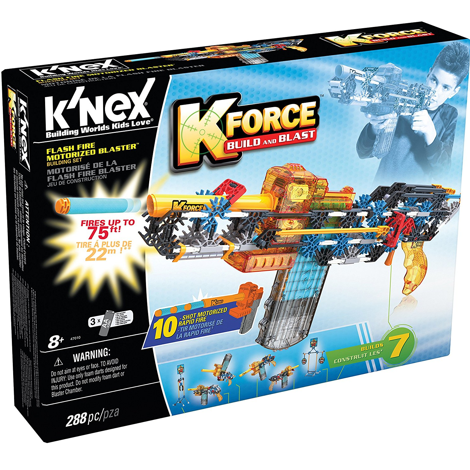 Save $20 Off The K’NEX K-Force Flash Fire Motorized Blaster Building Set – Only $28.99!
