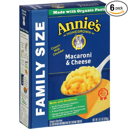 Annie’s Homegrown Family Size: Classic Macaroni & Cheese 6 Pack Only $8.40 Shipped!