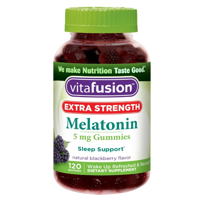 Vitafusion Extra Strength Melatonin Blackberry (120 Count) Only $4.77 Shipped! (Helps With Sleep & Jet Lag Recovery)
