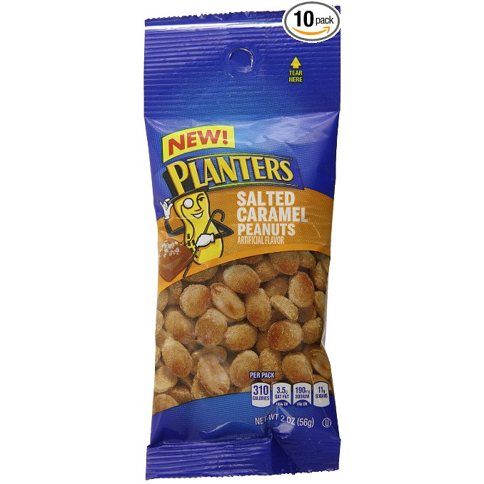 Planters Flavored Peanuts (Salted Caramel) 10 Pack Just $6.27 Shipped!